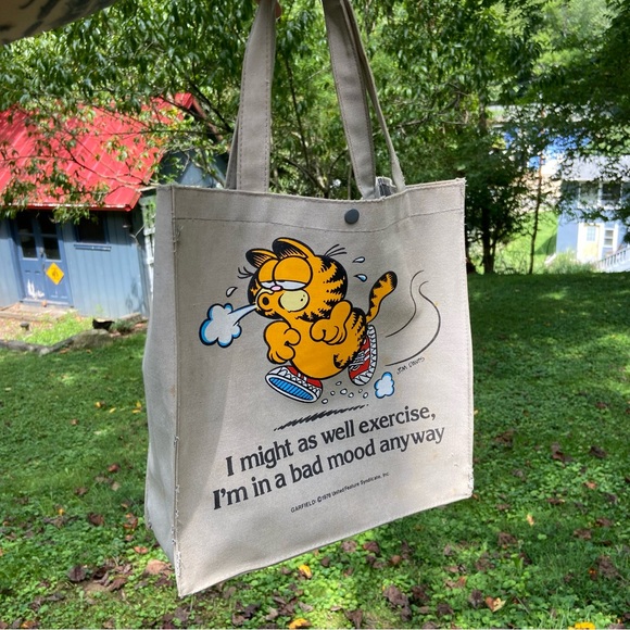 1970s Vintage Garfield Tote Bag - Picture 5 of 6